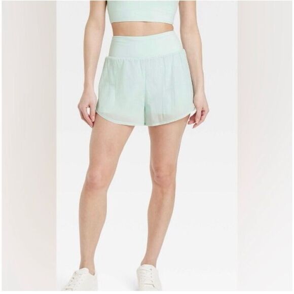All in Motion 2 in 1 Shorts Size XS Sea Foam Green New - Picture 3 of 5